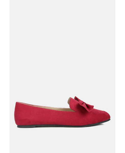 remee front bow loafers