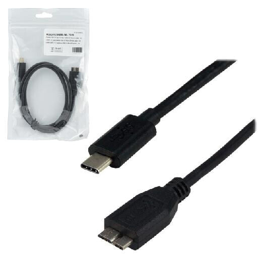 MCL Samar MCL MC923-1C/3HBME-1M - 1 m - USB C - Micro-USB B - USB 3.2 Gen 1 (3.1 Gen 1) - Male/Male - Black