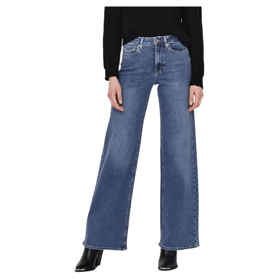 ONLY Madison Blush Wide Leg Fit Cro372 high waist jeans