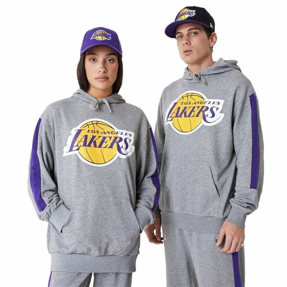 Толстовка мужская New Era LA Lakers NBA Colour Block Серый