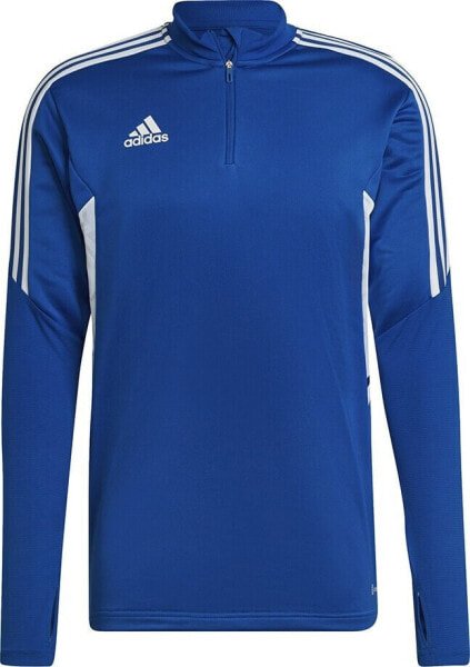 Adidas Bluza męska adidas Condivo 22 Training 1/2 zip niebiesko-biała HA6271 S