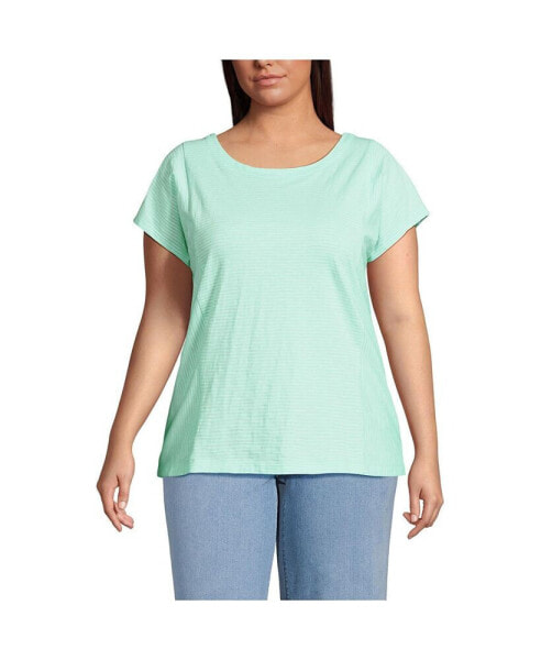 Plus Size Slub Wedge T-Shirt