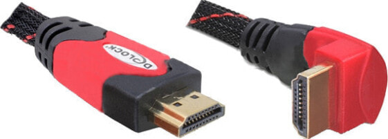 Delock 2m HDMI - 2 m - HDMI Type A (Standard) - HDMI Type A (Standard) - 10.2 Gbit/s - Black - Red