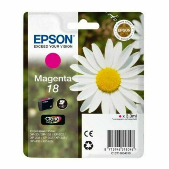 Картридж с Совместимый чернилами Epson Cartucho 18 magenta Разноцветный Розовый