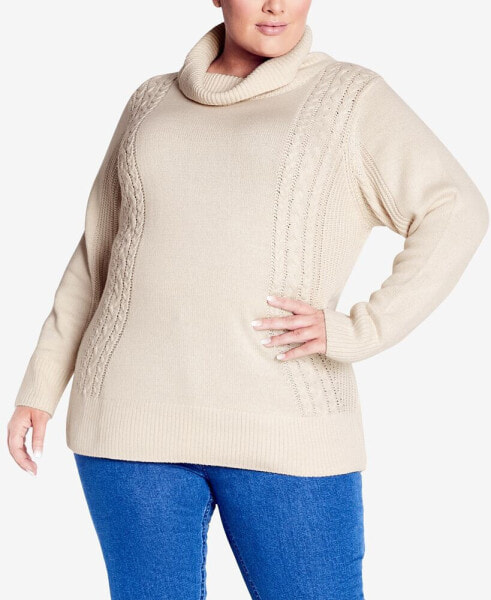 Plus Size Rosie Cable Knit Sweater