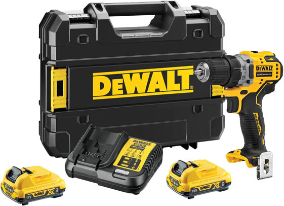 DEWALT DCD701D2-QW - Power screwdriver - Pistol handle - Black - Yellow - 1500 RPM - 425 RPM - 57.5 N?m