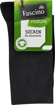 Socken mit Bio-Baumwolle, Gr. 39-42, schwarz, 1 St