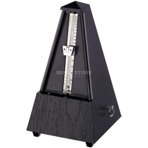 Wittner M 845 161 Metronom KU/Black Plastic, Pyramid Form no Bell