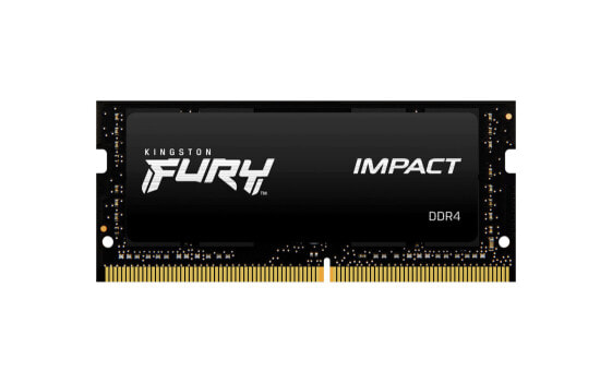 Kingston FURY Impact - 32 GB - 1 x 32 GB - DDR4 - 3200 MHz - 260-pin SO-DIMM - Black