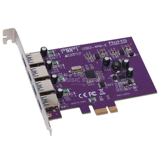 Sonnet Allegro USB3.0 PCIe Card 4 ports Macintosh/Windows