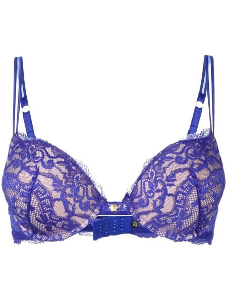 Versace - Lace Push-Up Bra (Blue) Women's Bra 38B 167960