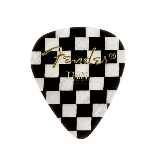 Fender Picks 351 Checker Thin 12er Set Premium Celluloid