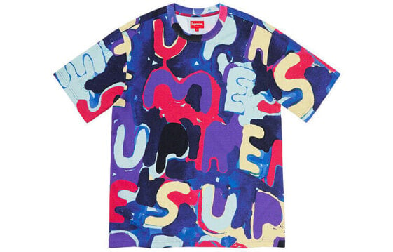 Футболка Supreme SS20 Week 14 Painted Logo SS Top LogoT SUP-SS20-537