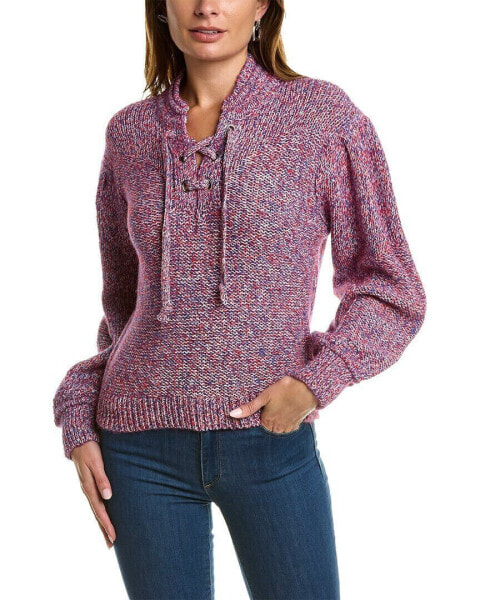 Ba&Sh Lace-Up Wool-Blend Sweater Women's