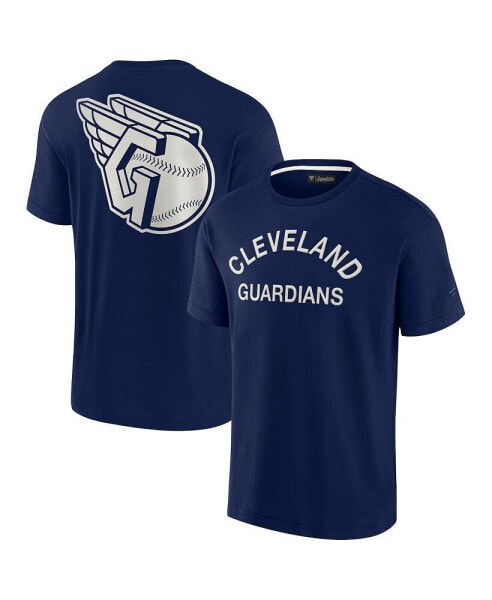 Men's and Women's Navy Cleveland Guardians Super Soft Short Sleeve T-shirt
