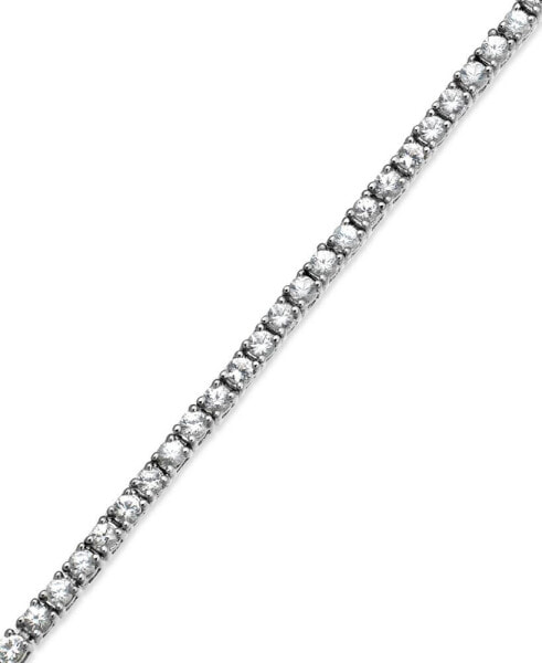 Sapphire (2-1/2 ct. t.w.) and White Sapphire (2-3/4 ct. t.w.) Bracelet in Sterling Silver (Also Available in Emerald or White Sapphire)