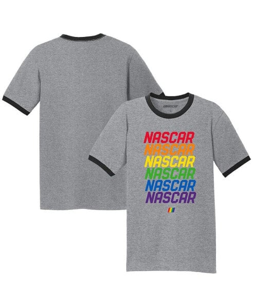 Men's Gray NASCAR Repeat Logo T-shirt