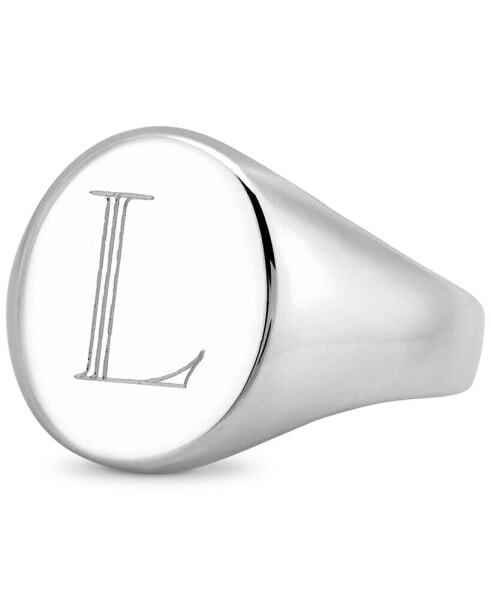 Initial Signet Ring in Sterling Silver