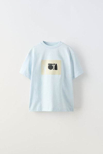 Flock print t-shirt