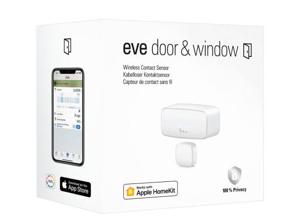 Белый беспроводной дверной/оконный датчик Eve Systems Eve Door & Window - Bluetooth - AA - 3.6 V