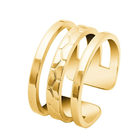 Ariane BJ07A320 Minimalist Gold Plated Ring