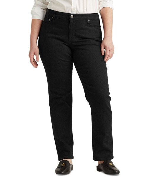 Plus-Size Mid-Rise Straight Jean