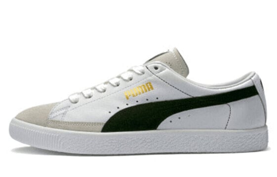 Стильные женские кеды Puma Basket 90680 черно-белые