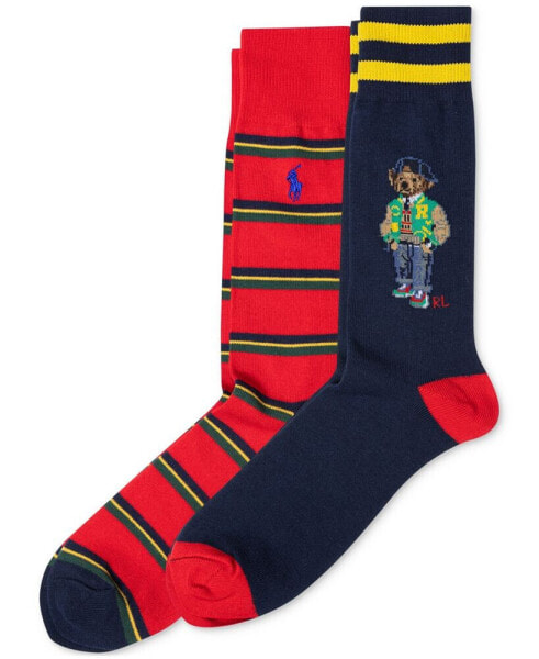 Men's 2-Pk. American Heritage Bear Slack Socks