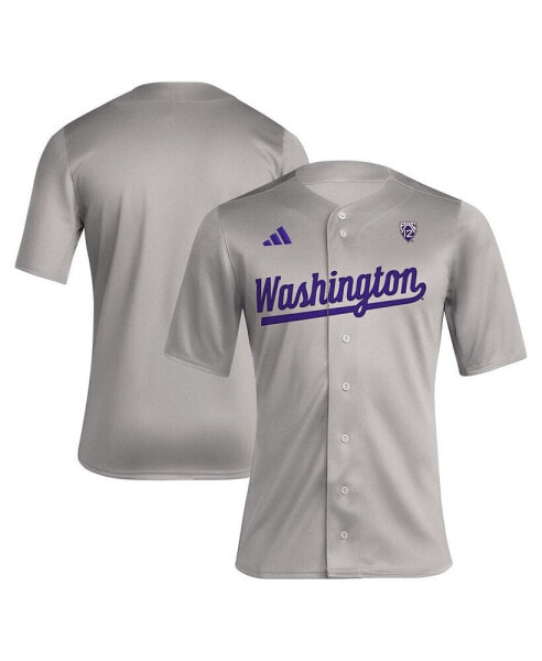 Men's Gray Washington Huskies Replica jersey Baseball Jersey