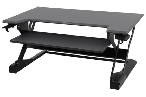 Ergotron WorkFit-TL - Rectangular shape - Stainless steel - Gaming - Home office - Office - Black - Black - 18 kg