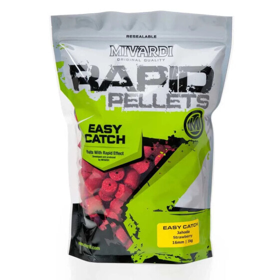 Наживка Mivardi Земляника Rapid Easy Catch Pellets 2.5кг