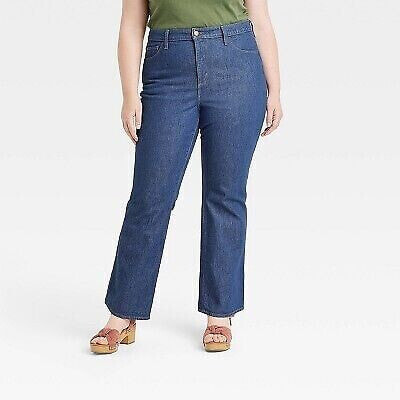 Women's Plus Size High-Rise Vintage Bootcut Jeans - Universal Thread Indigo 14W