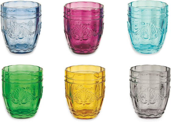 Villa d'Este Home Tivoli 5907749 Syrah Water Glasses, 235 ml, Set of 6, Glass, Multi-Colour