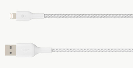 Belkin CAA002BT1MWH - 1 m - Lightning - USB A - Male - Male - White