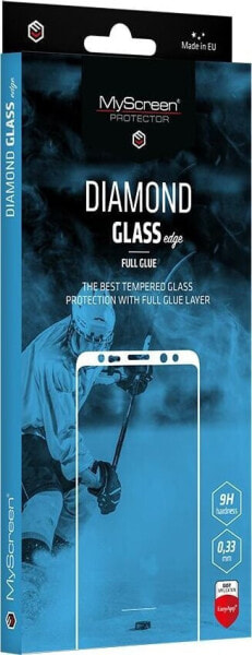 MyScreen Protector MyScreen Protector - Szkło hartowane z klejem na całej powierzchni DIAMOND GLASS edge FULL GLUE (czarna ramka) do Realme P1