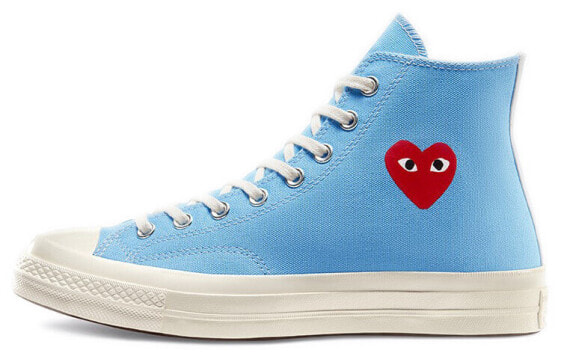 Кеды Converse Chuck Taylor All-Star 70s Hi Comme des Garcons Play Bright Blue (Голубой)