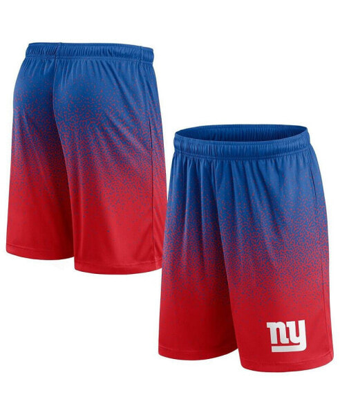 Men's Royal, Red New York Giants Ombre Shorts