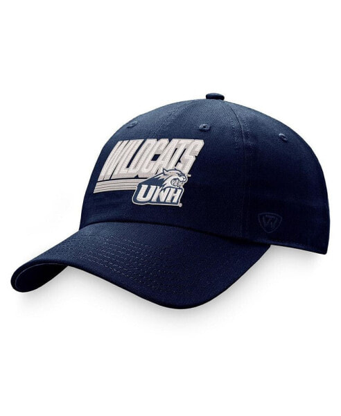 Men's Navy New Hampshire Wildcats Slice Adjustable Hat