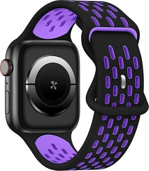 Beline Beline pasek Apple Watch New Sport Silicone 38/40/41mm czarno-fioletowy black/purple box