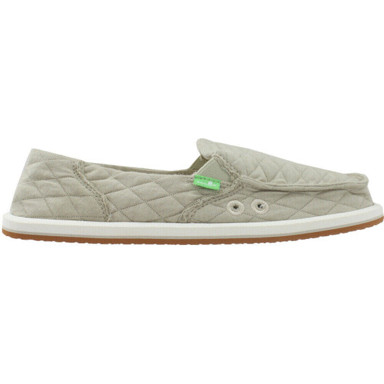 Sanuk Donna Quilted Slip On Womens Beige Flats Casual 1105056-PYT