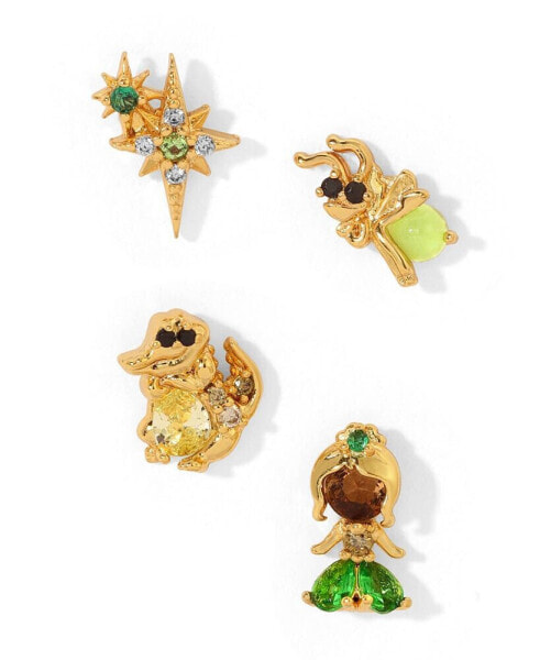 Crystal Multi-Color Disney Princess Tiana Stud Earring Set