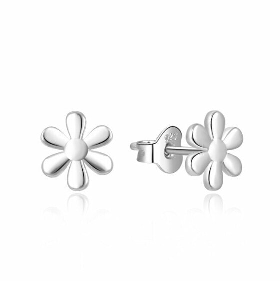 Delicate silver earrings Flowers E0002424