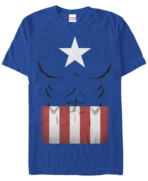 Marvel Men's Captain America Suit Costume Short Sleeve T-Shirt