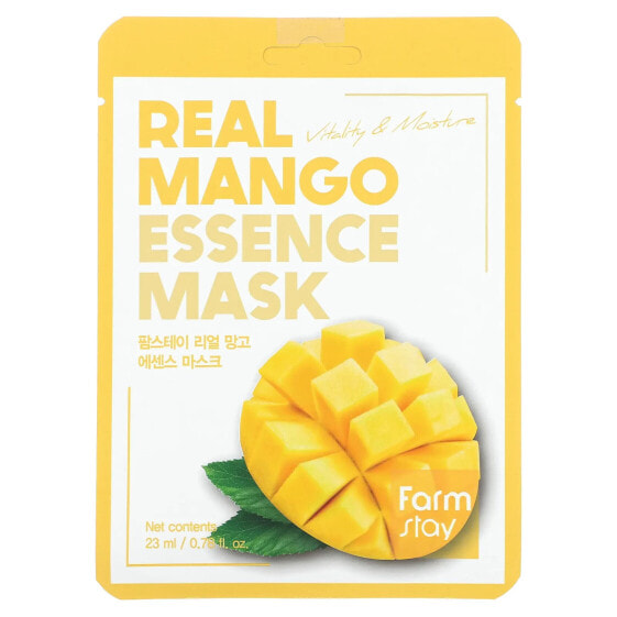 Real Mango Essence Beauty Mask, 1 Sheet, 0.78 fl oz (23 ml)