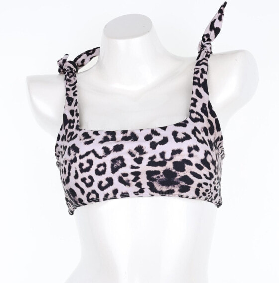 MIKOH 286732 Women's Leopard Bikini Top, Size Large
