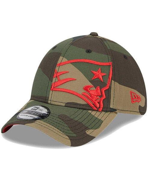 Men's Camo New England Patriots Punched Out 39THIRTY Flex Hat