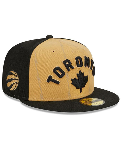 Men's Gold, Black Toronto Raptors 2023/24 City Edition 59FIFTY Fitted Hat