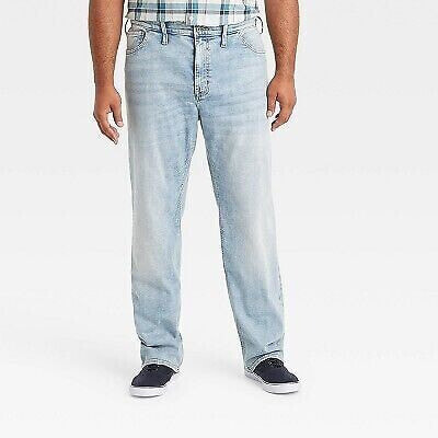 Men's Big & Tall Slim Straight Fit Jeans - Goodfellow & Co Light Blue 60x32