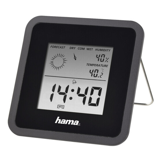 Hama TH50 - Black - Indoor hygrometer - Indoor thermometer - Outdoor thermometer - Hygrometer - 20 - 95% - 0 - 50 °C - 0 - 50 °C