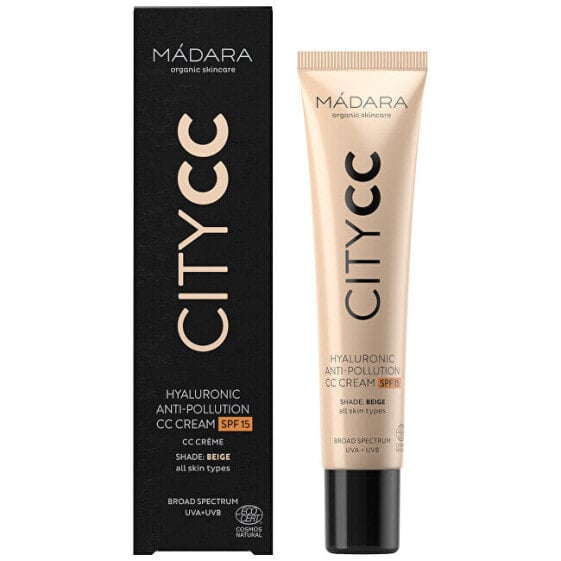 CC крем Madara Hyaluronic Anti-Pollution SPF 15 Beige Citycc 40 мл